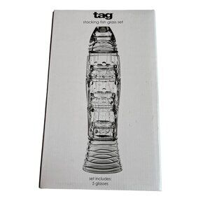 TAG Lure Stacking Fish Drinking Glasses